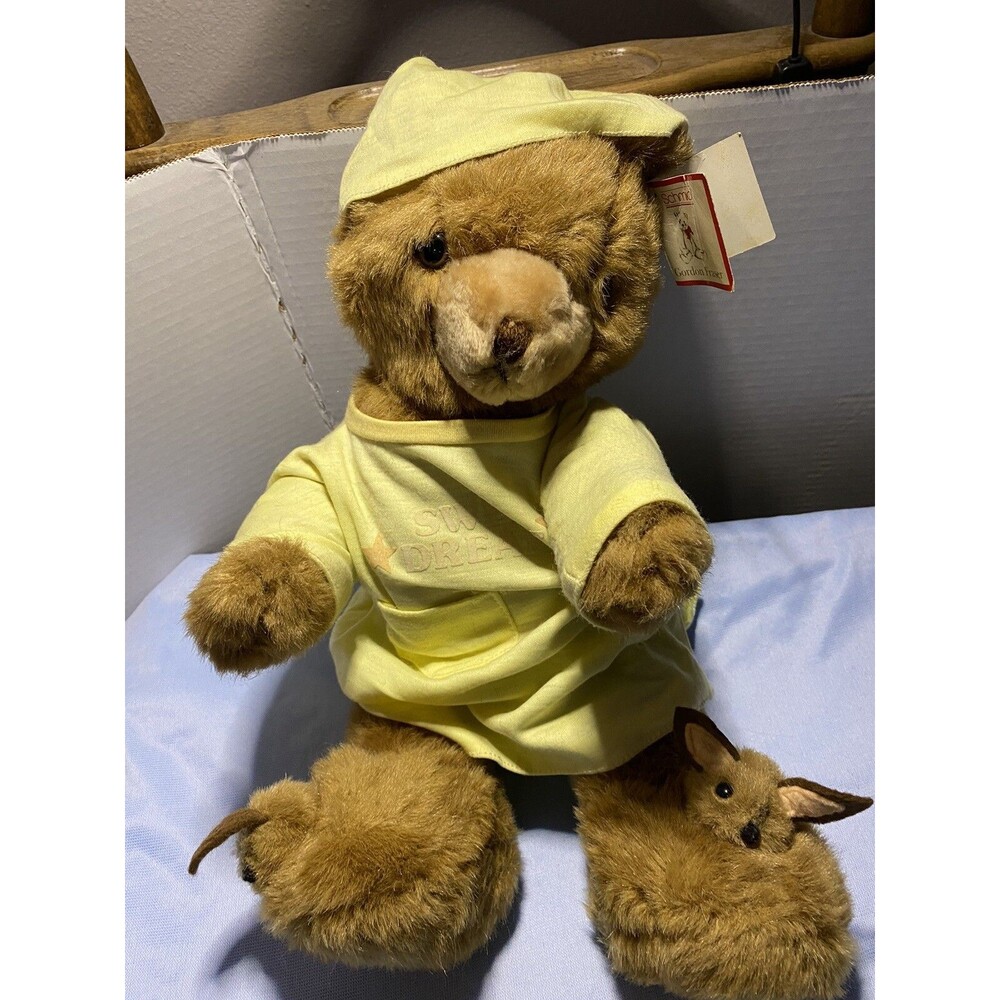 Schmid Musical Teddy Bear Wind Up Sweet Dreams 1984 Gordon Fraser Vintage EUC